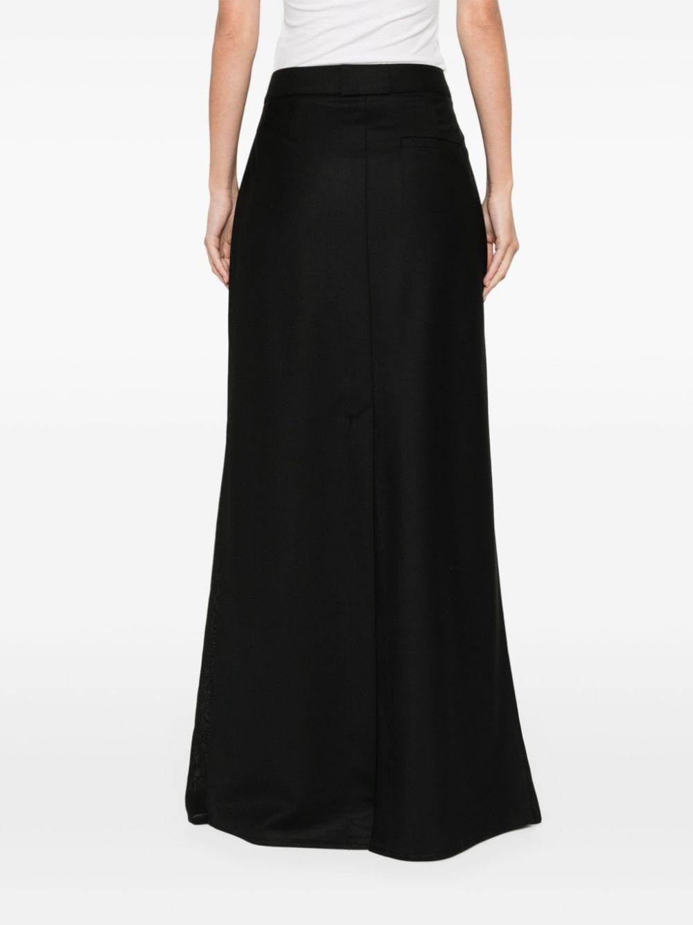 Shop Victoria Beckham Tailored Maxi Skirt In Black