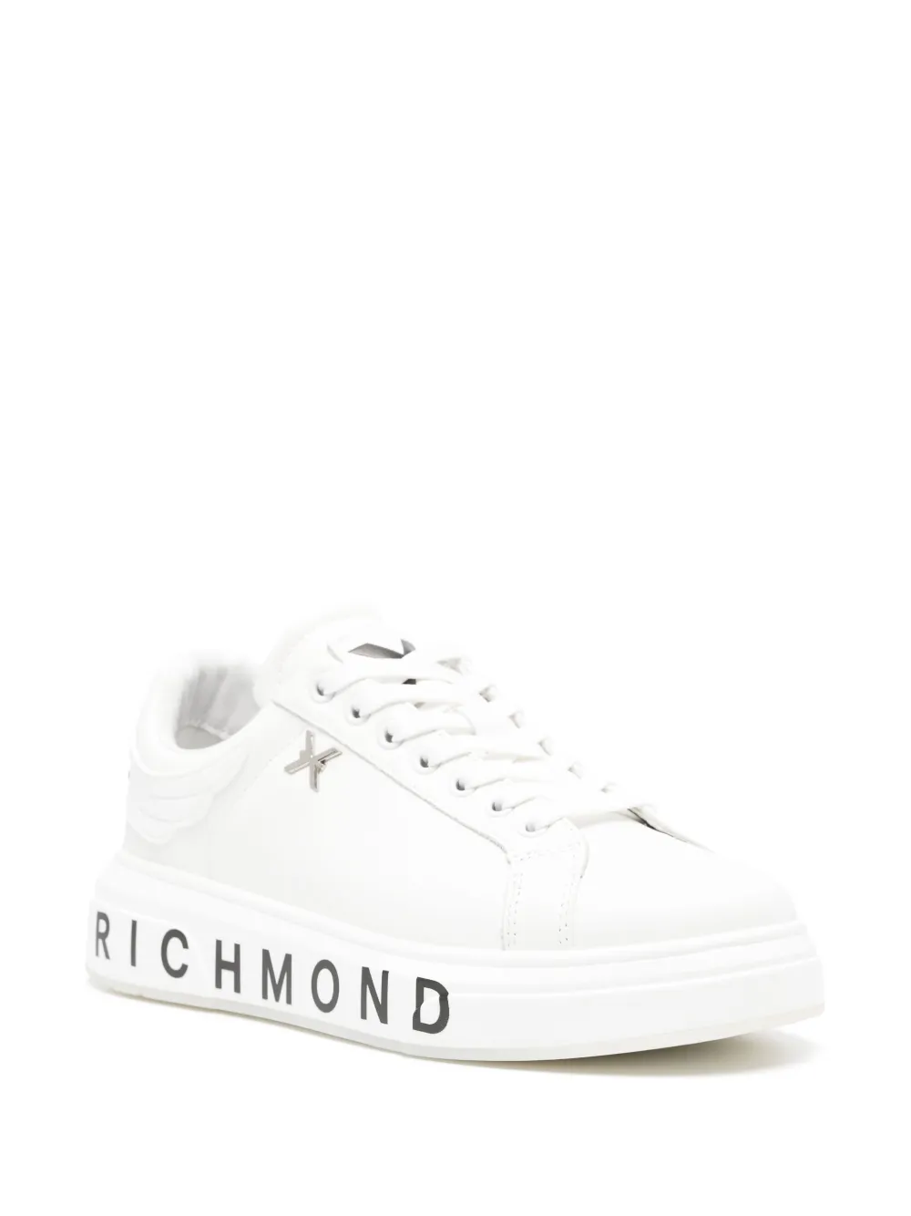 John Richmond Sneakers met logoprint - Wit