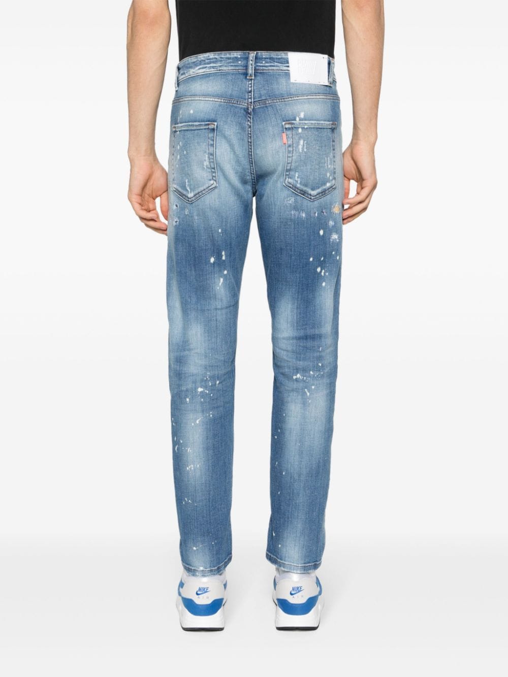 Shop Pmd Gerard Low-rise Skinny Jeans In Blau