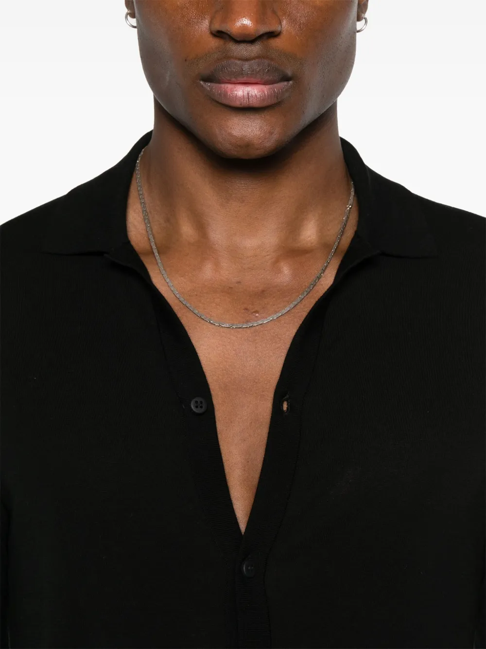 Shop Ballantyne Fine-knit Short-sleeved Shirt In Black