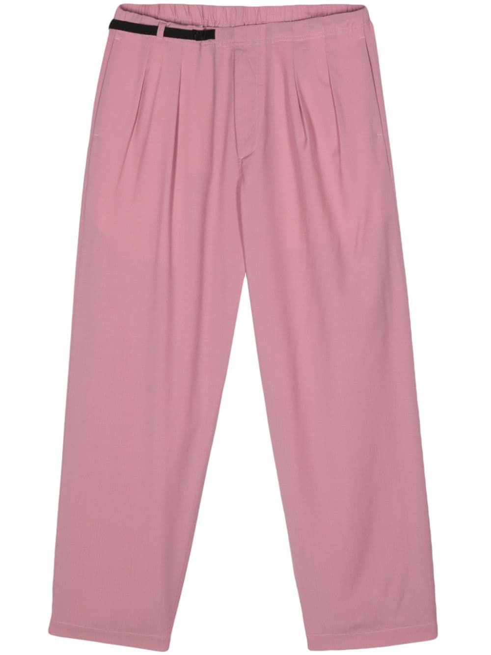 Shop Seven Gauge Tropical Pleat-detail Trousers In Pink