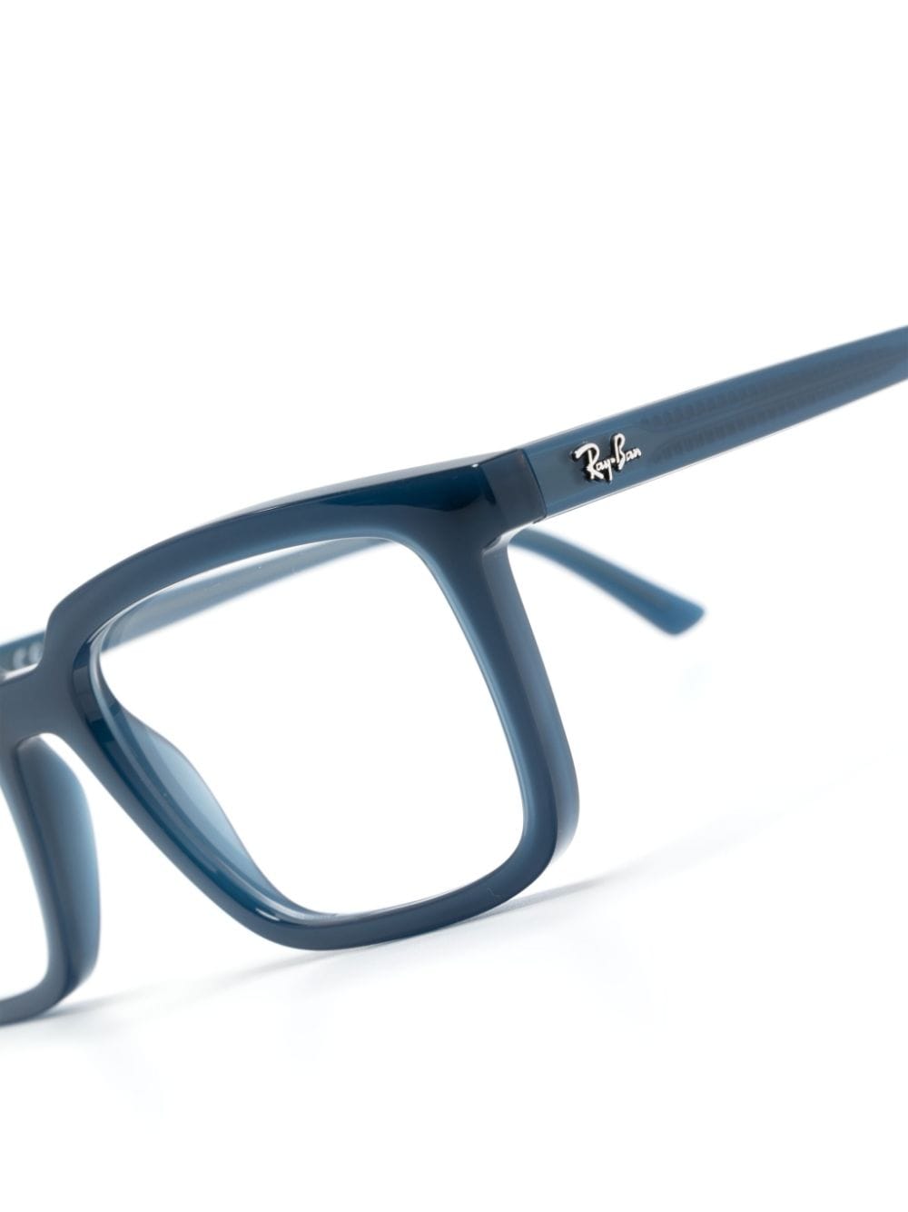 Shop Ray Ban Alain Rectangle-frame Glasses In Blue