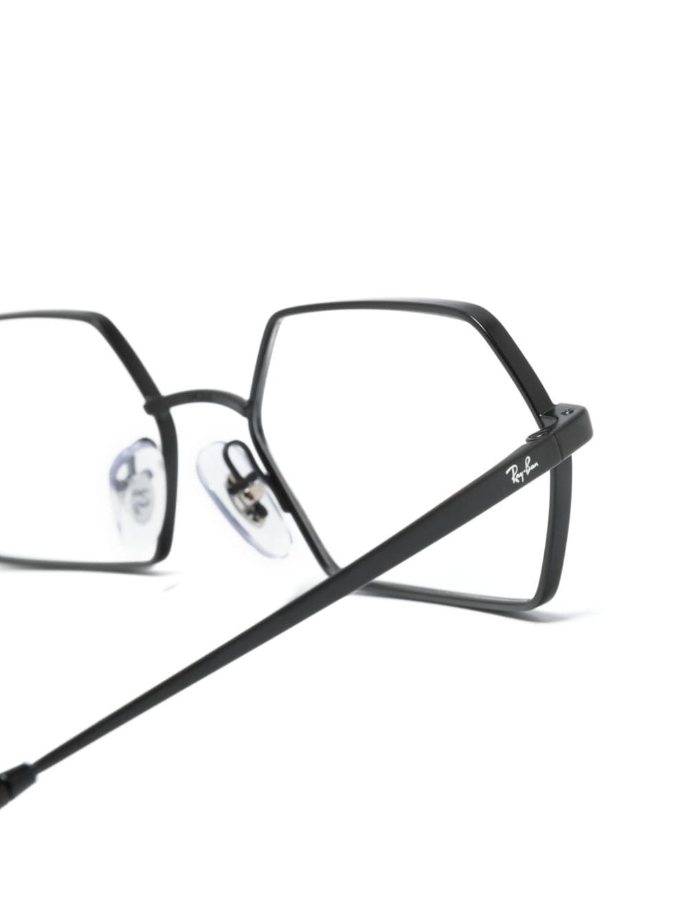 Shop Ray Ban Yevi Geometric-frame Glasses In Black