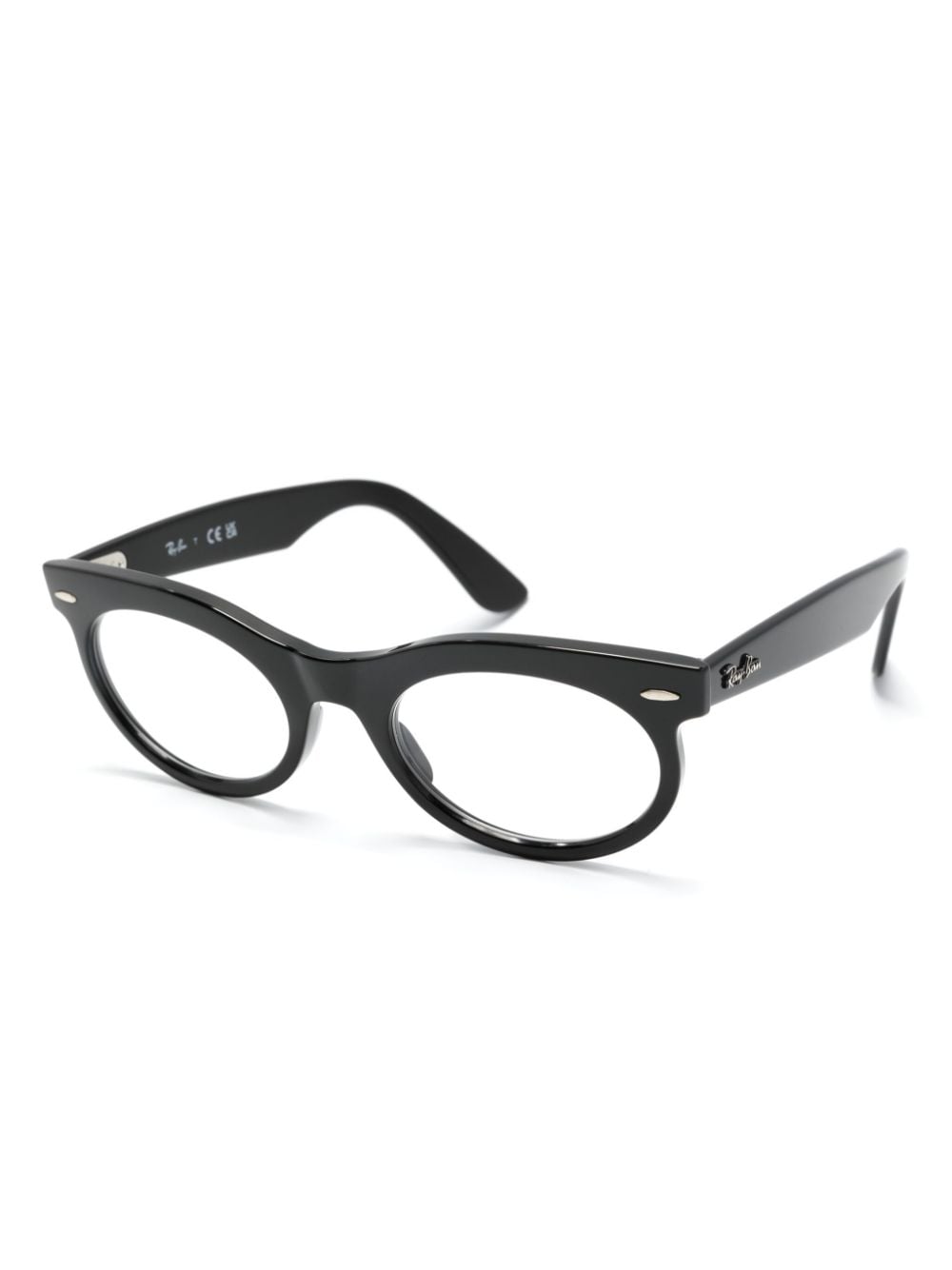 Ray-Ban Wayfarer bril met ovalen montuur Zwart