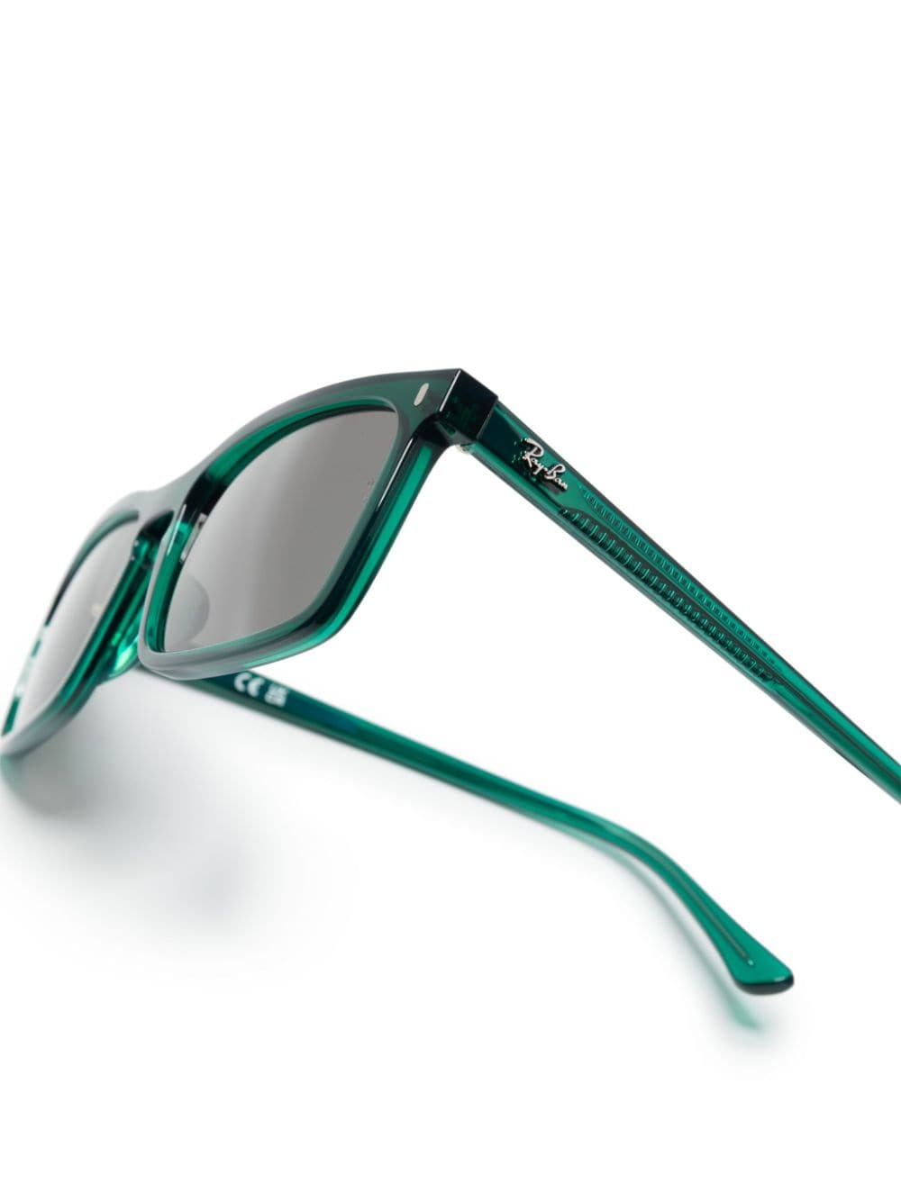 Shop Ray Ban Rectangle-frame Sunglasses In Green