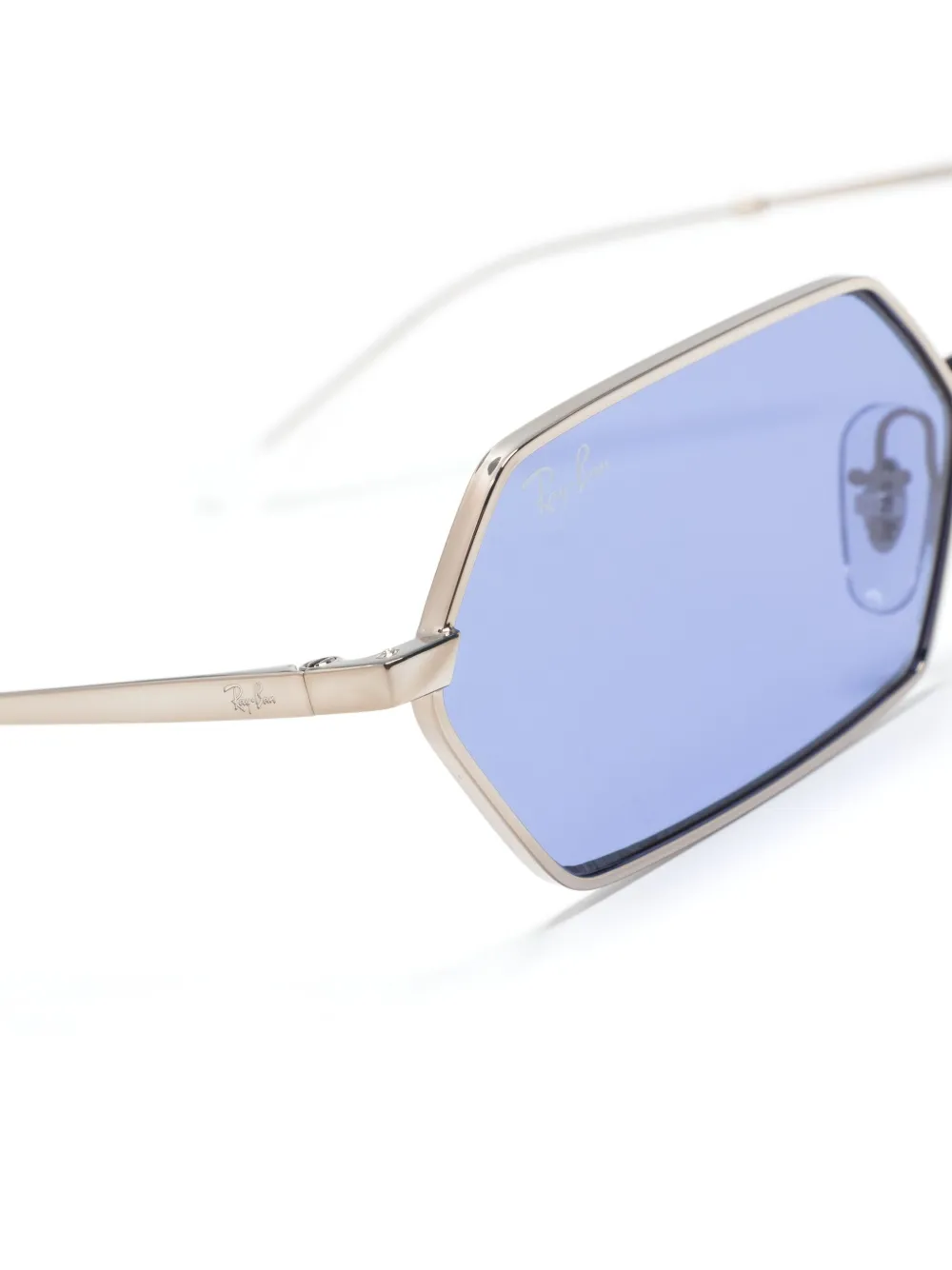 Ray-Ban Yevi zonnebril met geometrisch montuur Zilver