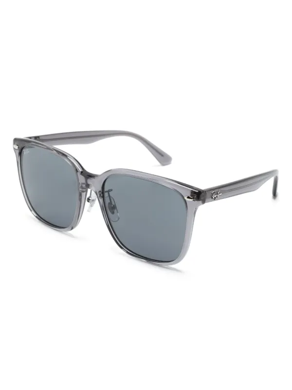 Ray-Ban スクエアフレーム サングラス | グレー | FARFETCH JP