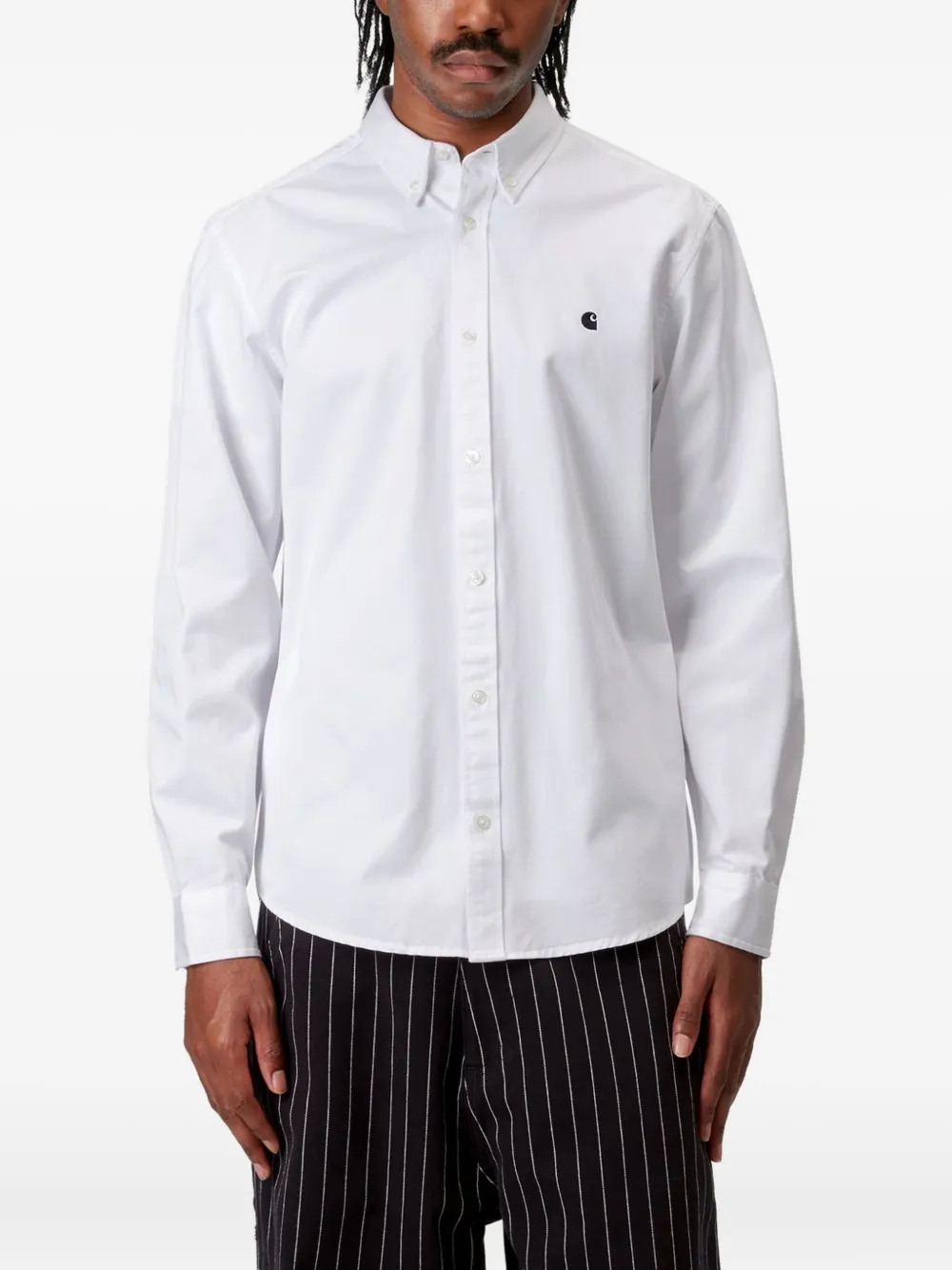 Carhartt WIP Katoenen overhemd Wit