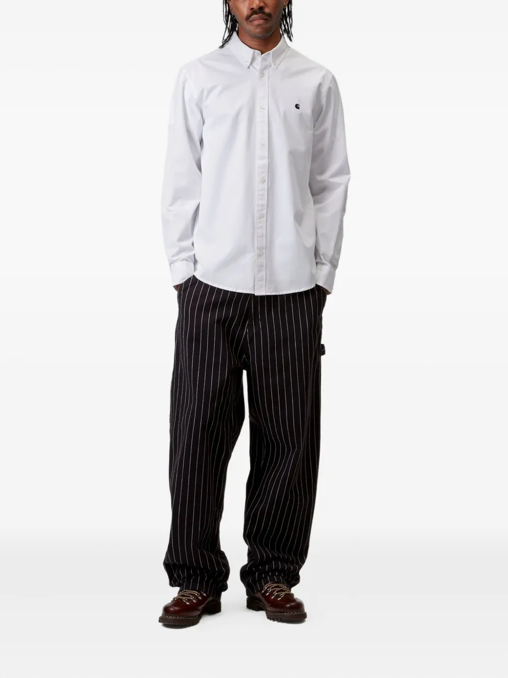 Carhartt WIP Katoenen overhemd Wit