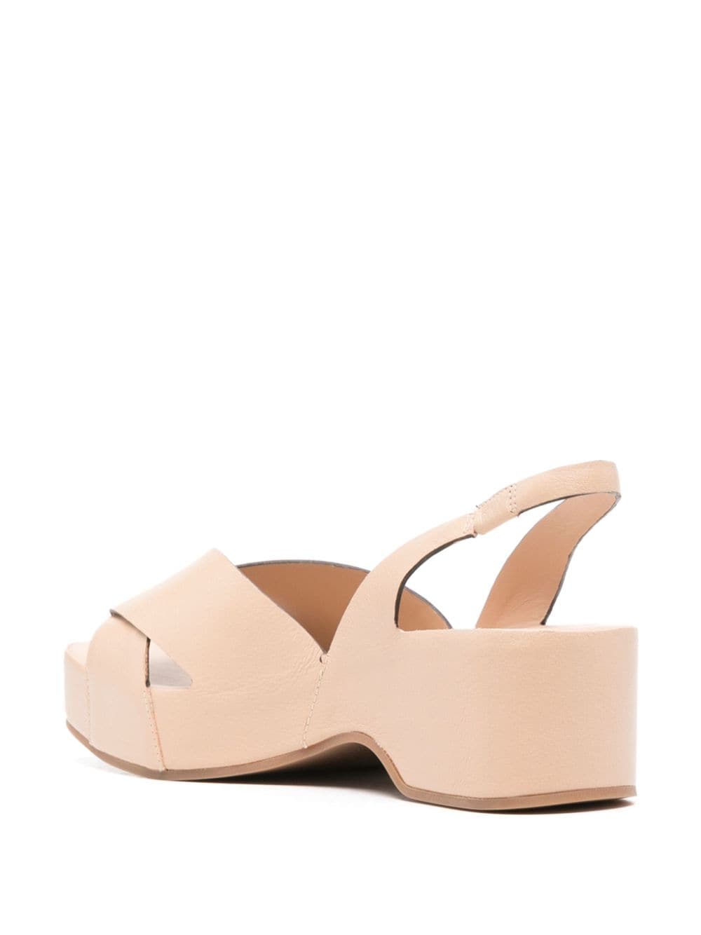 Del Carlo 53mm Sandalen met plateauzool Beige