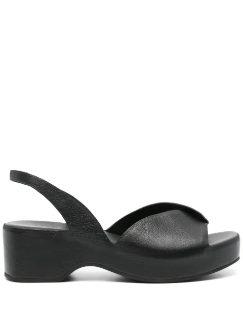Del Carlo 50mm crossover-strap leather sandals
