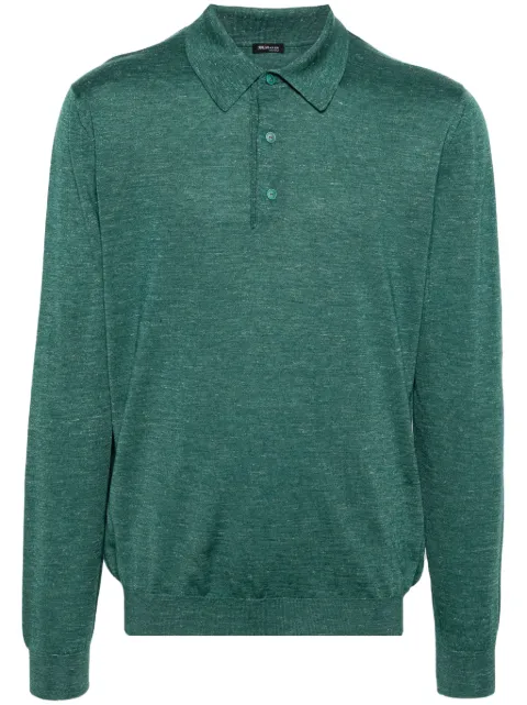 Kiton fine knit polo shirt