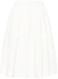 Kristensen Du Nord drawstring-waist knee-length skirt - White