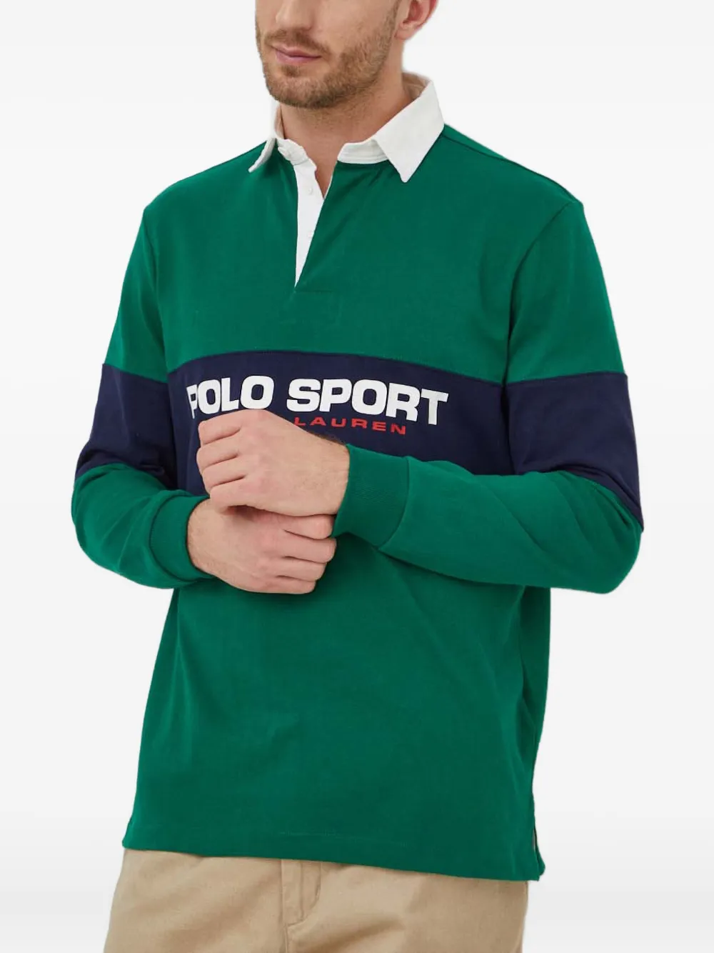 Polo Ralph Lauren long-sleeved polo shirt - グリーン Polo Ralph Lauren long-sleeved polo shirt - グリーン