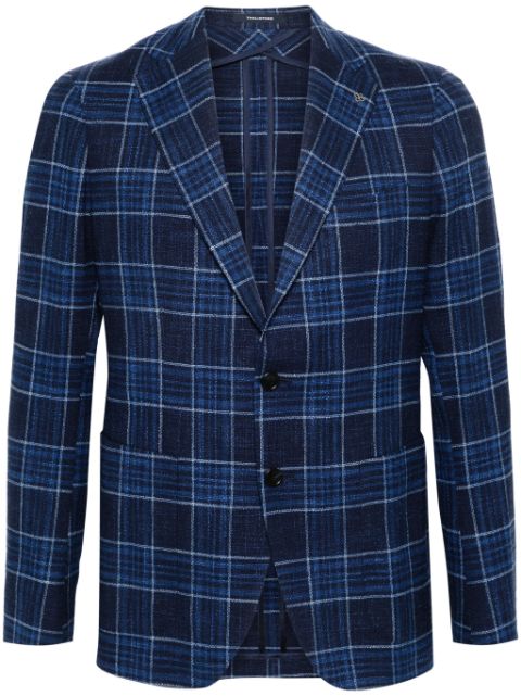 Tagliatore check-pattern single-breasted blazer Men