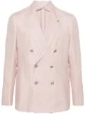 Tagliatore mélange double-breasted blazer - Pink
