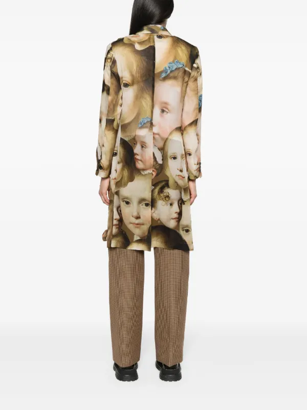 Comme Des Garçons シャーリング コート | グリーン | FARFETCH JP
