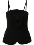 DONDUP button-up tank top - Black