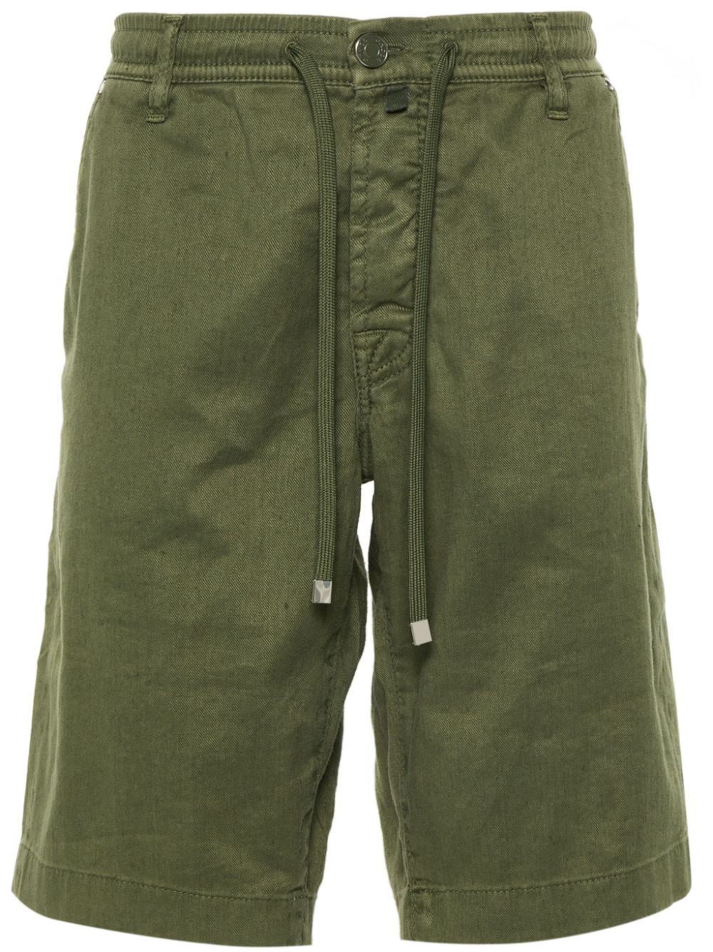 Jacob Cohen Logo-patch Shorts In Green