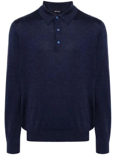 Kiton fine knit polo shirt