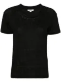 Vince short-sleeve linen T-shirt - Black