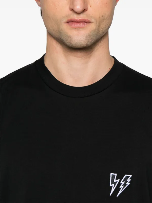 関税送料込【NeIL Barrett】スリムダブルボルトTシャツ ブラック Neil Barrett Slim Double Bolt Tシャツ | ブラック | FARFETCH JP