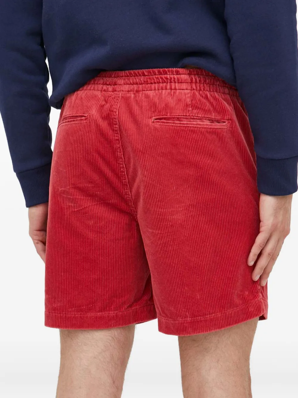 Polo Ralph Lauren Ribfluwelen shorts met geborduurd logo Rood