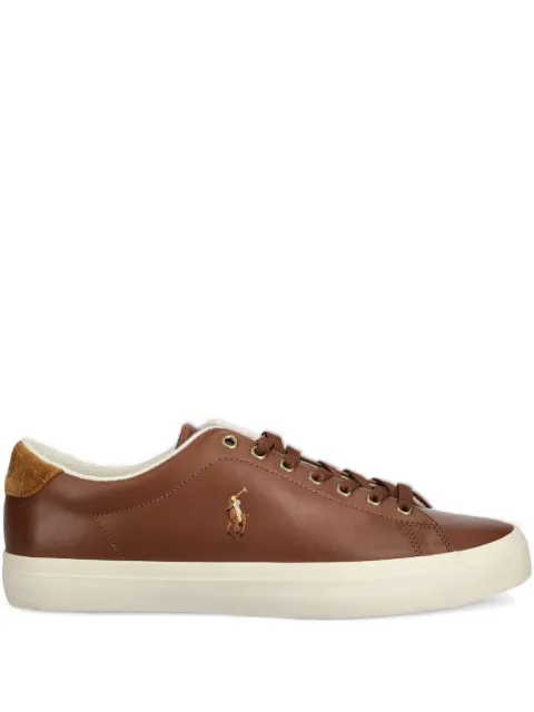 Polo Ralph Lauren logo-embroidered leather sneakers