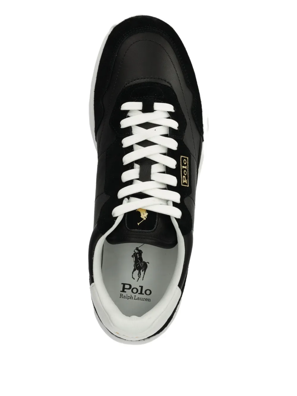 Polo Ralph Lauren Panelled Chunky-sole Sneakers In Black