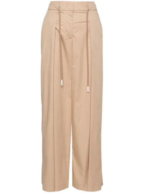 Peserico pleat-detail wide-leg trousers