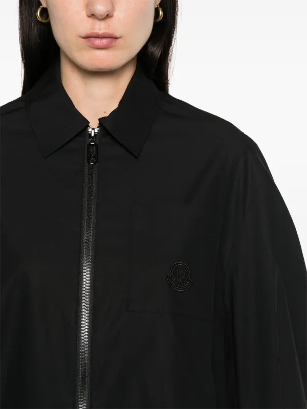 Moncler ジップアップ シャツ | ブラック | FARFETCH JP