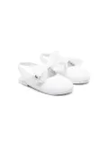 BabyWalker bow-detail leather ballerinas - White