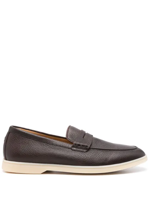 Mocassins en cuir à design à enfiler - Henderson Baracco - Modalova