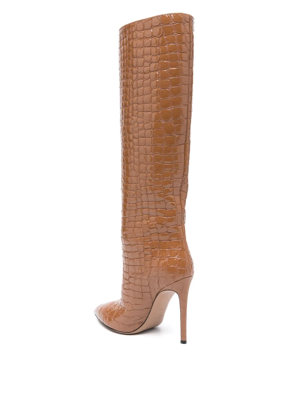 Paris Texas 105mm Knee-high Leather Boot In Brown