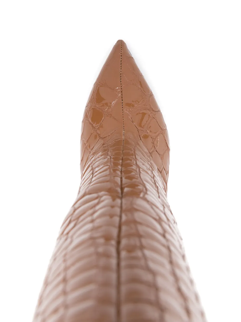 Paris Texas 105mm Knee-high Leather Boot In Brown