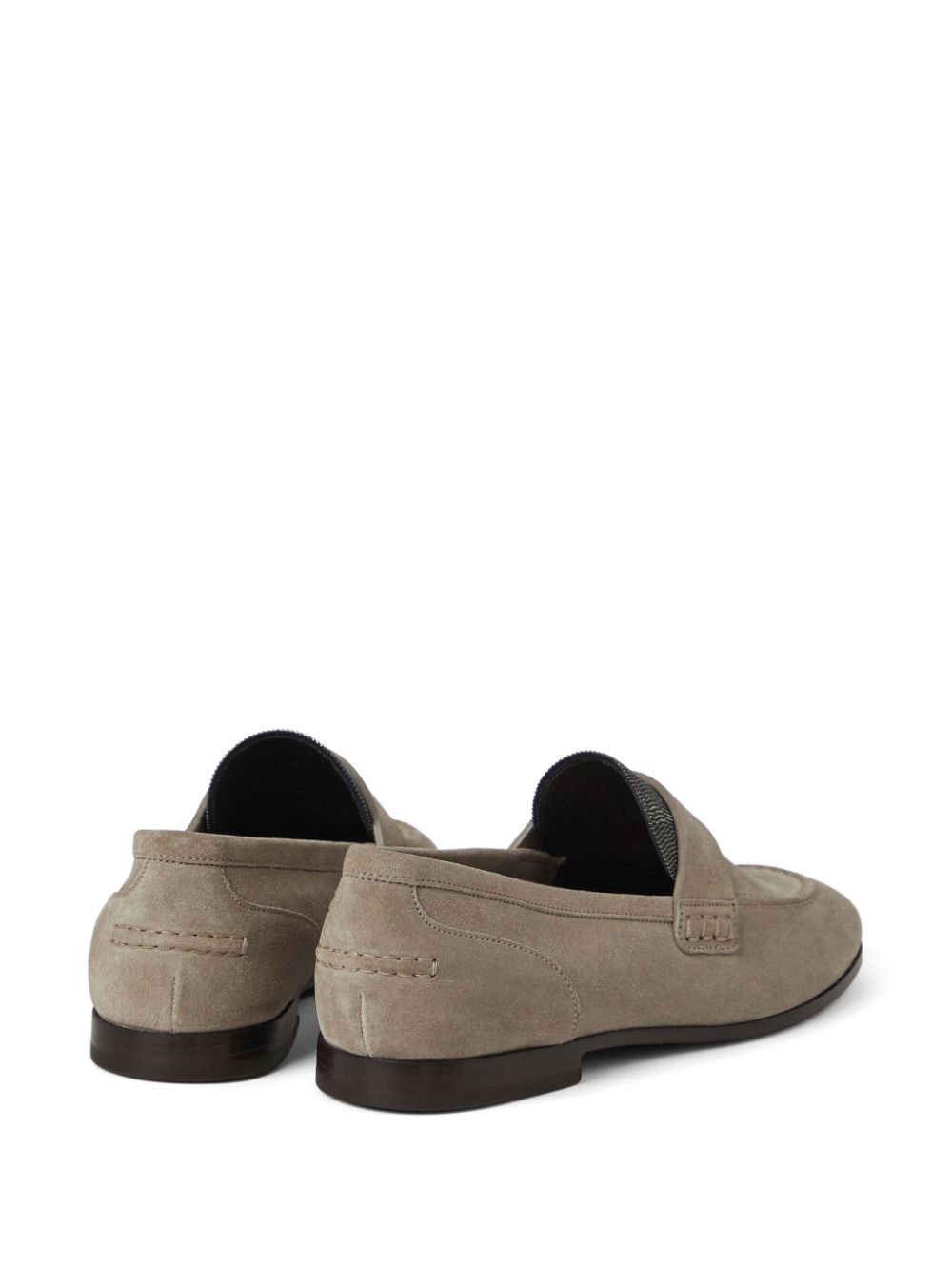 Brunello Cucinelli embellished suede loafers Women