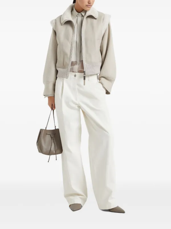 BURUNELL CUCINELLI☆モニーレシャツ☆ Brunello Cucinelli モニーレトリム シャツ | ニュートラル