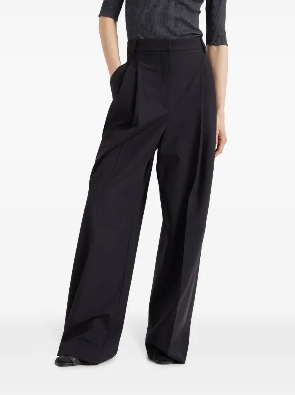 Brunello Cucinelli ワイドパンツ | ブラック | FARFETCH JP