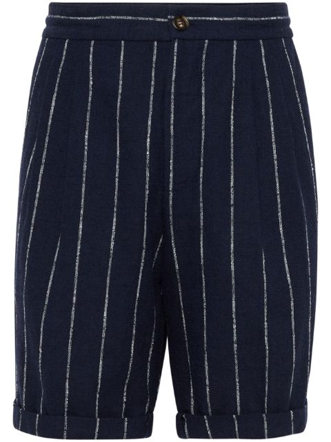 Brunello Cucinelli pinstriped bermuda shorts