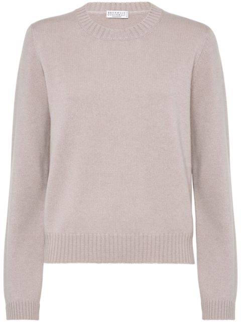 Brunello Cucinelli Monili-embellished cashmere jumper Women