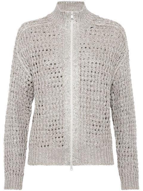 Brunello Cucinelli zip-up cardigan