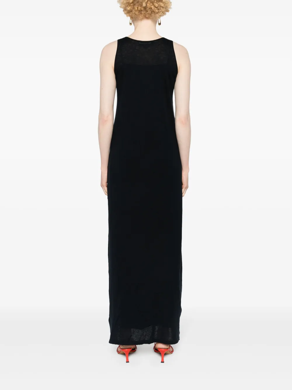 The Row Sleeveless Maxi Dress In Black