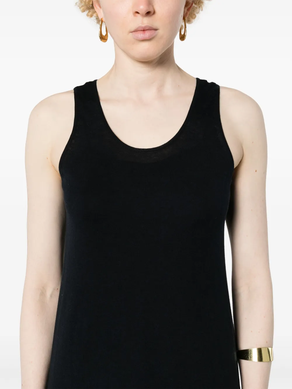 The Row Sleeveless Maxi Dress In Black