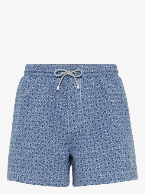 Brunello Cucinelli Badeshorts mit grafischem Print