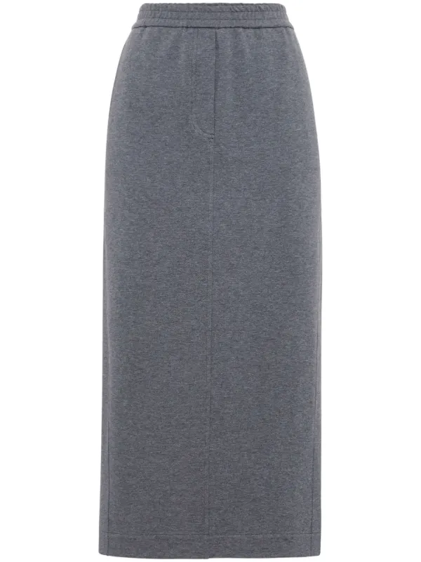 BRUNELLO CUCINELLI★GREY COTTON SKIRT 23159221_53217141_600.jpg
