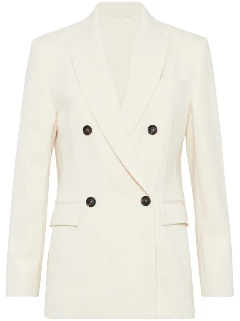 Brunello Cucinelli double-breasted wool blazer 