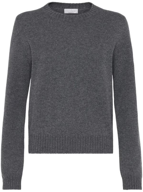 BRUNELLO CUCINELLI カシミヤ シルク ニット セーター グレー BRUNELLO CUCINELLI カシミヤ シルク ニット セーター グレー