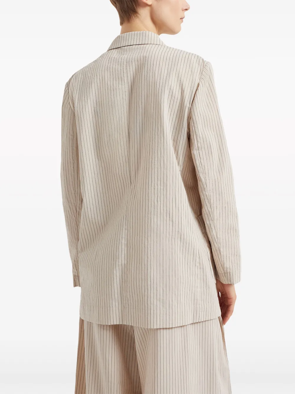 Brunello Cucinelli Blazer met dubbele rij knopen Bruin