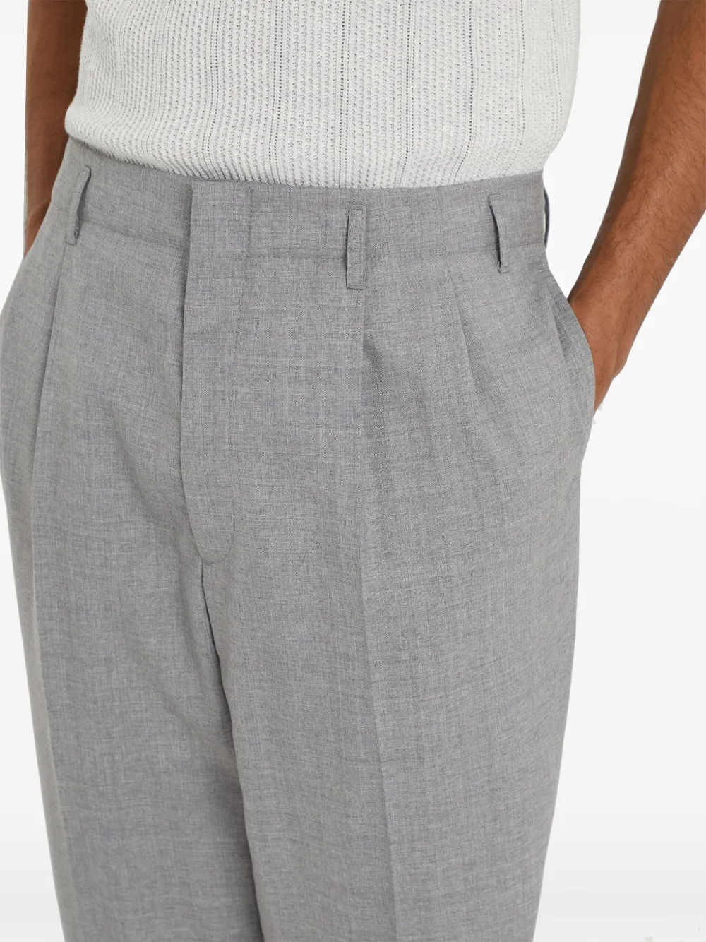Brunello Cucinelli Broek met toelopende pijpen Grijs