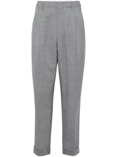 Brunello Cucinelli tapered virgin-wool trousers
